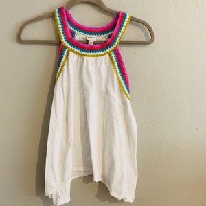 Merona size small embroidered tank